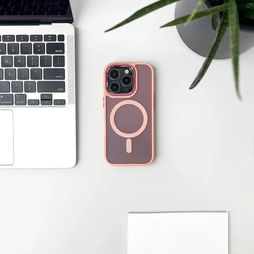 MagSafe Compatible Fashion Case for iPhone 17 - Pink Foto 5