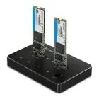 Qoltec Drive docking station 2x SSD M.2 SATA | NGFF | USB Type C — Фото 1