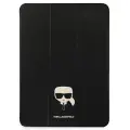 KLFC12OKHK Karl Lagerfeld Head Saffiano Folio Cover for iPad Pro 12.9 Black Фото num