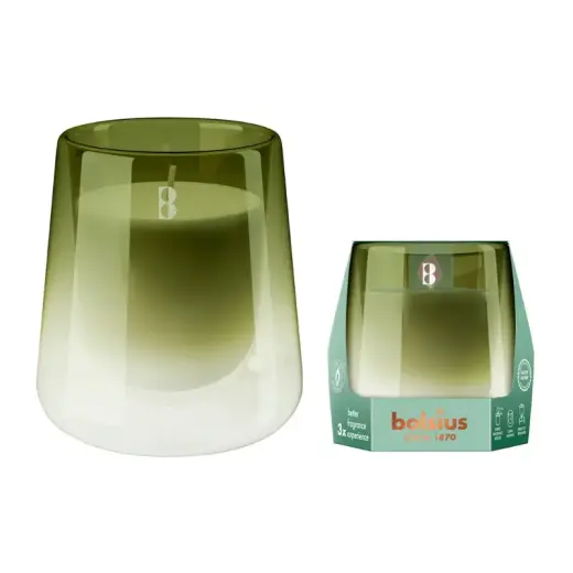 Candle aroma. glass gl. Clean Light Ø95x85mm gardenia&fig