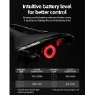 Rockbros Q5 Rear Bike Light with Intelligent Stop System - Black Foto 16