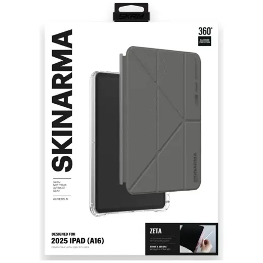 Case Skinarma Zeta for iPad 11" A16       (2025) | iPad 10.9" 10 gen. (2022) grey Foto 8