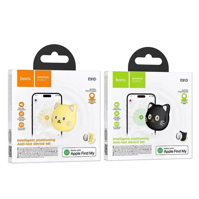 Locator compatible with Apple Find My Hoco Cat shape E91D beige Foto 5