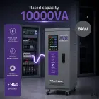 Qoltec Three-phase AVR MULTIPROTECTION voltage stabiliser | 10kVA | Accuracy ± 3% | 3-phase servo motor | LCD — Foto 2