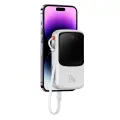 Baseus Qpow PRO внешний аккумулятор (powerbank) | 10000 mAh | 20W | USB-C, USB-A, Lightning | белый — Фото 16