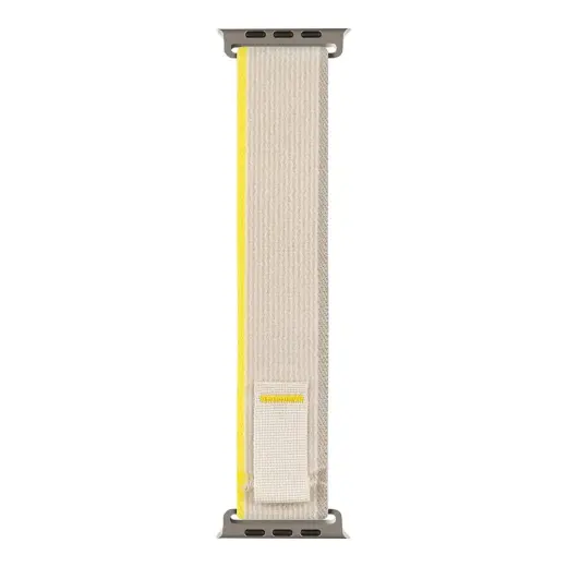 OBAL:ME Textile Strap for  Apple Watch 42-49mm M-L Beige|Yellow Foto 2