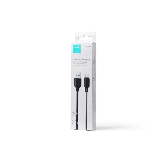 Joyroom S-UM018A9 data transfer and charging cable | USB-A to Micro USB | 12W | 1m | black Photo