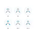 TECH-PROTECT UNIVERSAL TRAVEL CHARGER | white Photo
