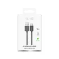 Puro PUCM12W2MTBLK datu pārraides un uzlādes vads | USB-A uz Micro USB | 12W | 2m | melns Foto 2