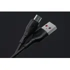 Cable USB A to Micro USB Blue Star 2A ECO 1 m PJ68-23-2 black Foto 3