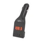Setty Car FM Transmitter Bluetooth 4.0 | USB | Micro SD | Aux | LCD | AUX 3.5 mm Cable | Black Photo
