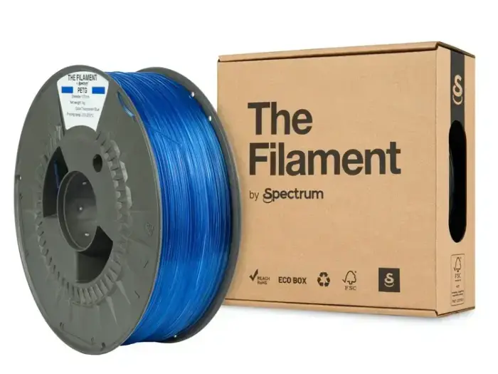 Filament PET-G Transparent Blue 1kg The Filament by Spectrum