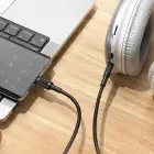 Borofone Cable AUX BL25B Nice - Type C to jack 3,5mm - 1 metre black Foto 7