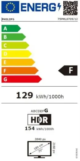 PHILIPS 75" 4K Mini-Led TV Foto 11