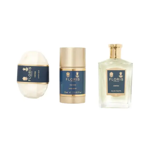 Set Floris Of London: Cefiro, Eau De Toilette, Unisex, 100 ml + Cefiro, Scented Soap Bar , 100 g + Cefiro, Anti-Perspirant, Deodorant Stick, Unisex, 75 g Foto 1