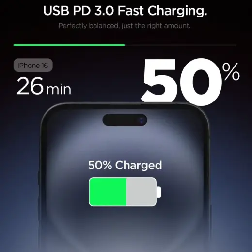 SPIGEN ESSENTIAL EE201EU tīkla lādētājs | 20W | balts Foto 2