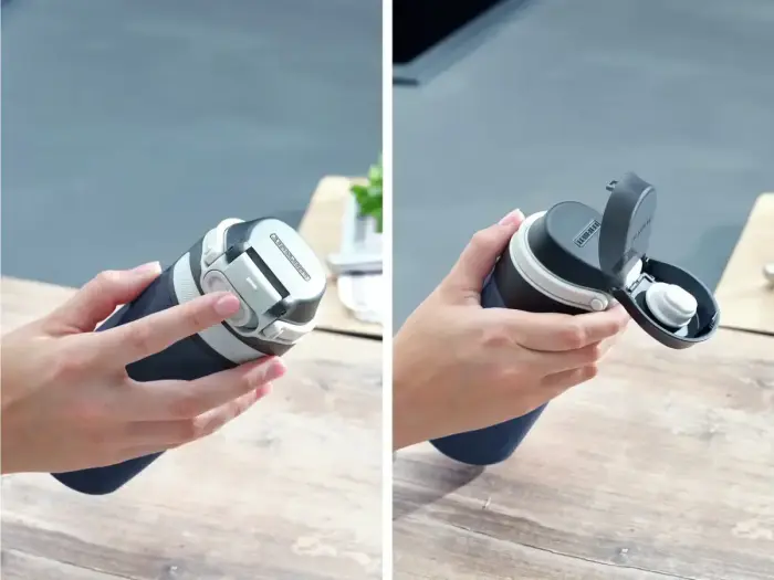 LEIFHEIT Термокружка Flip 350мл темно-синяя Фото num