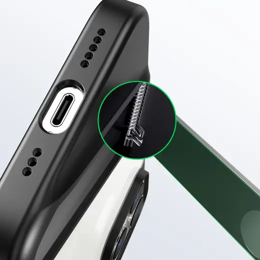 Ugreen LP635 Kickstand Protective Case Hard Cover with Gel Frame and Built-in Stand for iPhone 14 Pro Black (90926) Foto 7