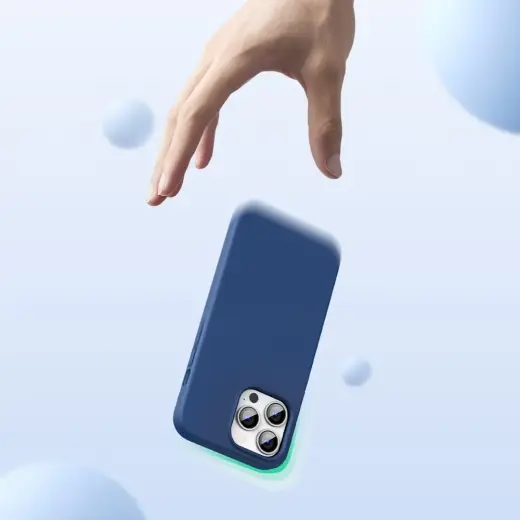 Ugreen Protective Silicone Case rubber flexible silicone case cover for iPhone 13 Pro blue Foto 3