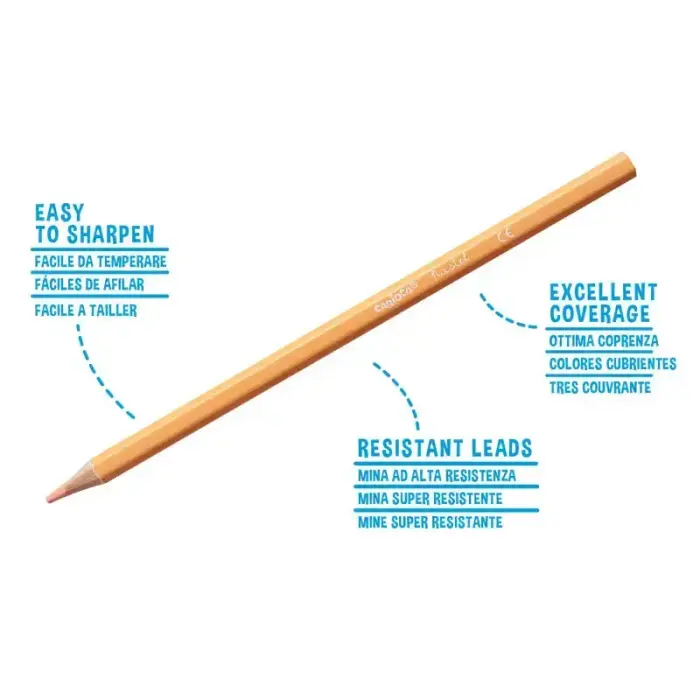 Zīmuļu komplekts CARIOCA Pastel, 12 dažādas pasteļķrāsas Foto 3