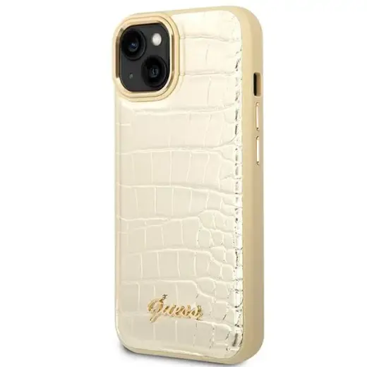 Guess GUHCP14MHGCRHD iPhone 14 Plus 6,7" złoty|gold hardcase Croco Collection Фото num