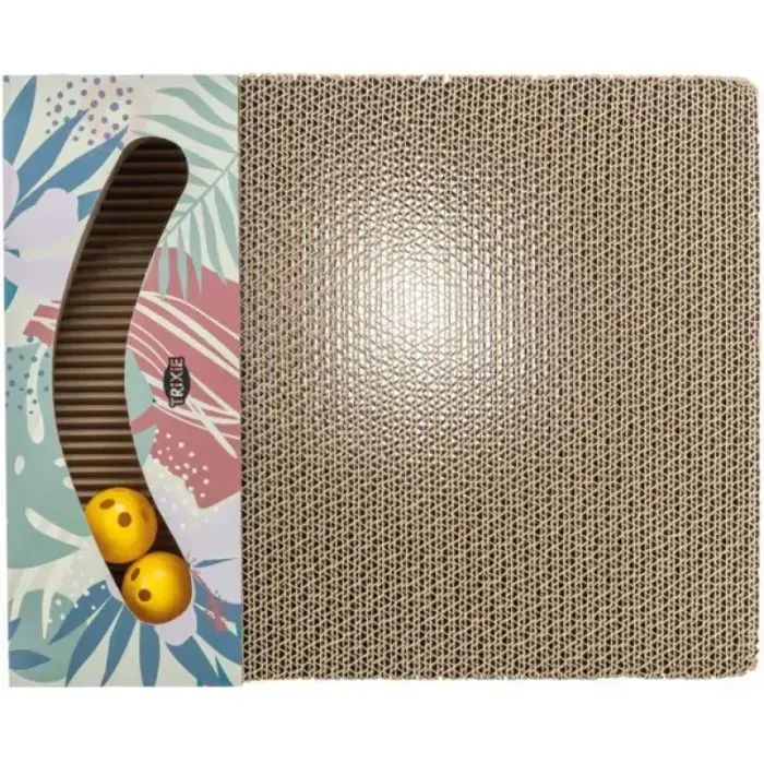 Nagu asināmais - Trixie Scratching cardboard with toys, 38 x 5 x 30 cm Фото num