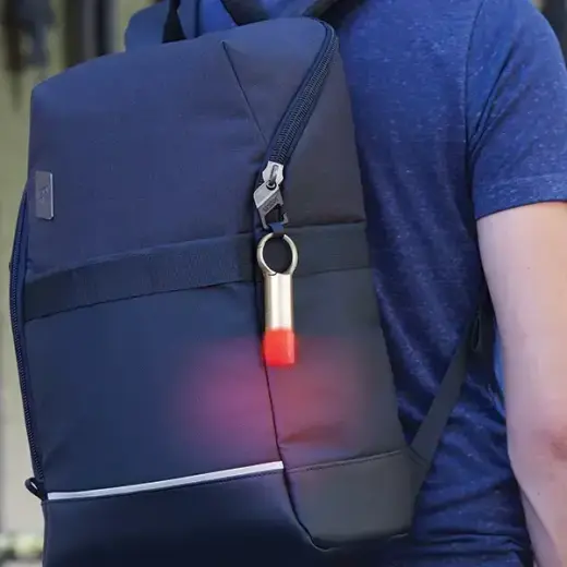 Lexon Nomaday Flash LED Keychain gold LL137D Foto 10