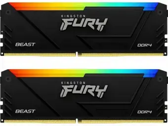 Kingston RAM FURY Beast RGB - 32 GB (2 x 16 GB Kit) - DDR4 3200 DIMM CL16 Photo