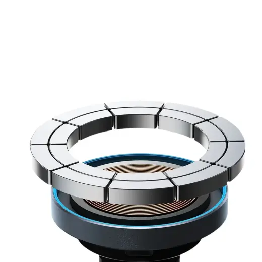 Joyroom магнитный автомобильный держатель 15 Вт беспроводное зарядное устройство для вентиляционного отверстия черный (JR-ZS240) Фото num