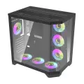 Darflash FT418 PRO computer case + 7 aRGB fans (black) — Foto 8