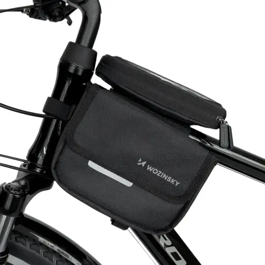 Wozinsky bicycle frame bag, waterproof phone case, 1.5l, black (WBB26BK) Foto 2