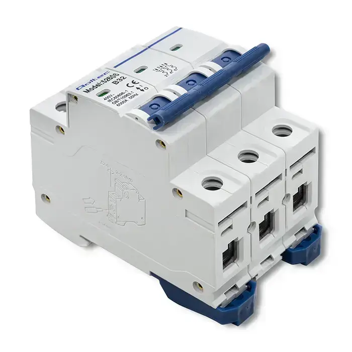 Qoltec Overcurrent Circuit Breaker B32| Fuse | AC | 32A | 3P Фото num