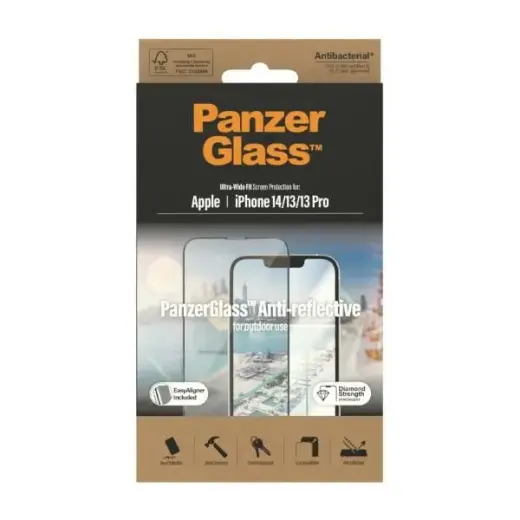 PanzerGlass Ultra-Wide Fit Anti-Reflective with applicator for iPhone 14 | 13 | 13 Pro 6,1" Фото num
