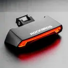Rockbros LKWD-R1 Rear Bike Light with Laser and Remote Control + Micro USB - USB-A Cable - Black Foto 2