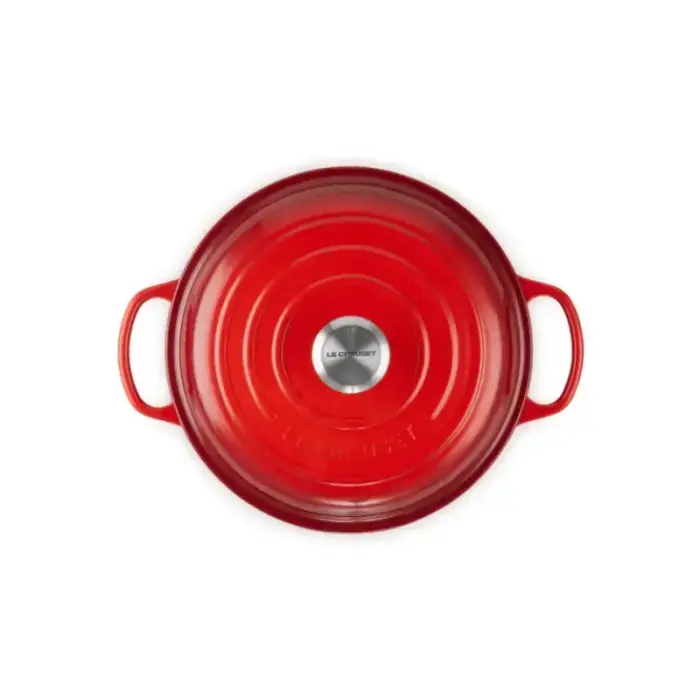 Cast iron shallow pot 30cm / 3,5L red  Photo