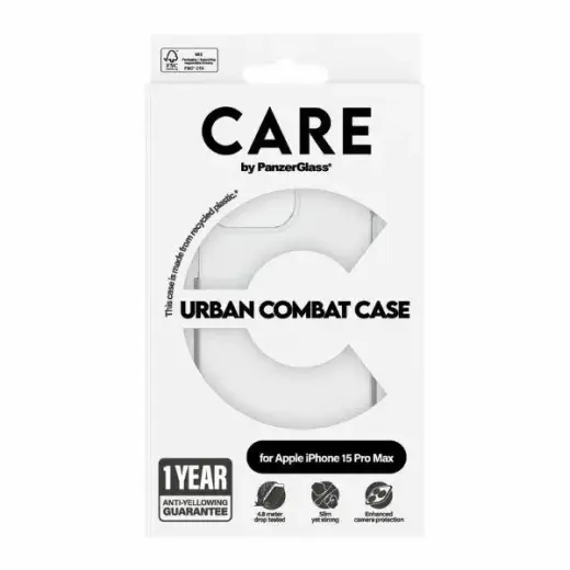 CARE by PanzerGlass Urban Combat Case iPhone 15 Pro Max 6,7"  przezroczysty|transparent 1424 Foto 4