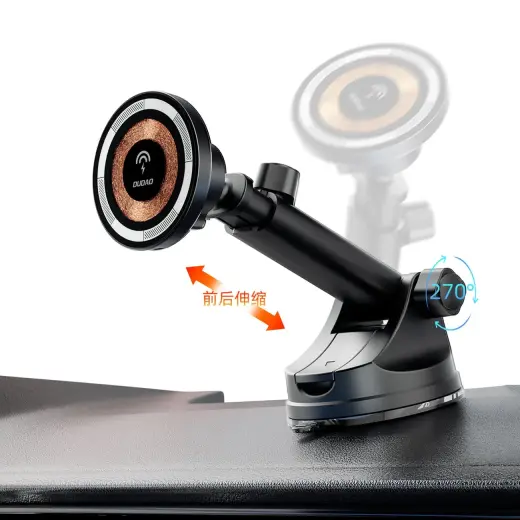 Dudao F12MAX+ cockpit magnetic holder with MagSafe inductive charger - black Photo