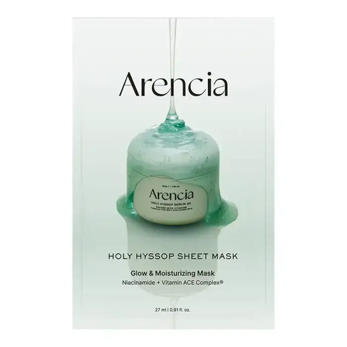 ARENCIA Holy Hyssop Sheet Mask,27 ml