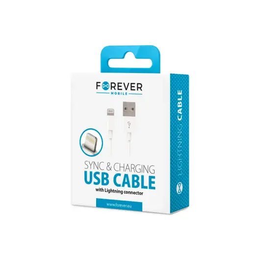 Forever Lightning  MD818ZM|A данных USB и зарядный кабель 1м белый Фото num