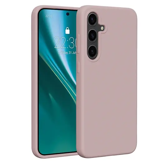 Etteri Silikona telefona maciņš Samsung Galaxy S24 Plus gaiši rozā Foto 1