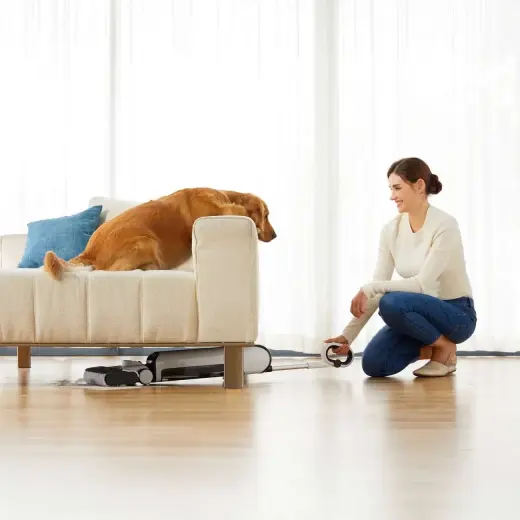 UWANT D100 17000Pa Upright Vacuum Cleaner with Mopping Function and Charging Station - White Фото num