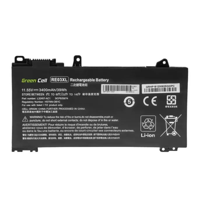 Green Cell Battery RE03XL for HP ProBook 430 G6 G7 440 G6 G7 445 G6 G7 450 G6 G7 455 G6 G7 445R G6 455R G6 Foto 2