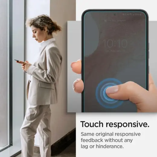 Spigen EZ FIT aizsargstikls telefonam Samsung Galaxy S22 2 gab. Foto 10