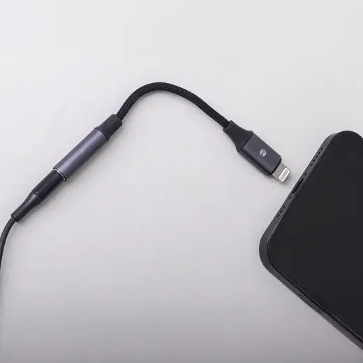 Forever adapter audio AJL-01 jack 3,5 mm - Lightning black Фото num