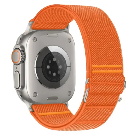 TECH-PROTECT NYLON SLIP APPLE WATCH 6 | 7 | 8 | 9 | 10 | SE | ULTRA 1 | 2 (44 | 45 | 46 | 49 MM) ORANGE Foto 4