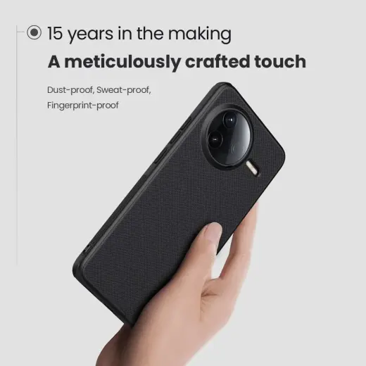 Nillkin Super Frosted PRO Magnetic чехол для телефона Poco F7 Pro Черный Фото num