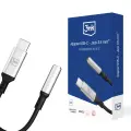 3mk USB-C adapter - 3.5 mm minijack - silver Photo