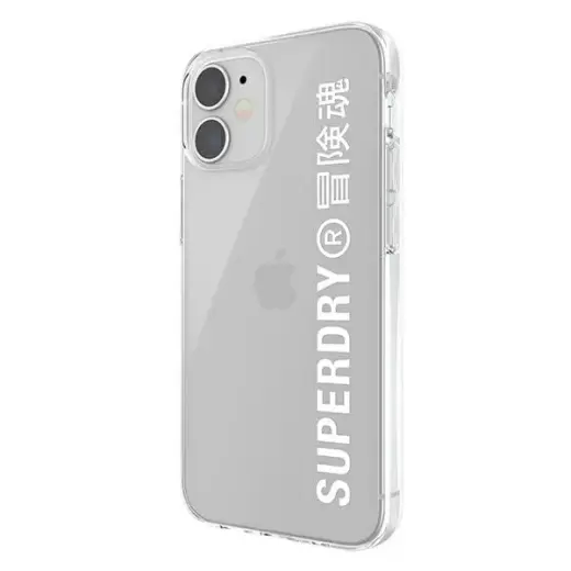 SuperDry Snap iPhone 12 mini Clear Case biały|white 42593 Photo
