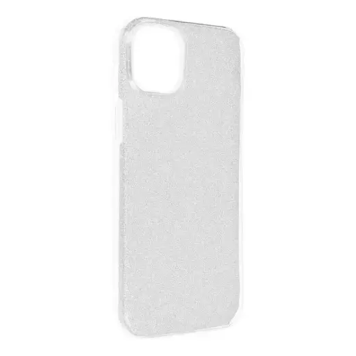 Shining phone case for iPhone 15 Plus silver