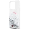 Hello Kitty Liquid Glitter Charms Kitty Head case for iPhone 15 Pro - silver — Фото 6